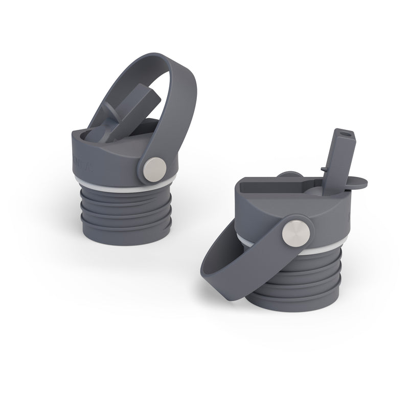Iron Flask Straw Set For Narrow Mouth Water Bottles Lid Deep Grey | 352XESBFW