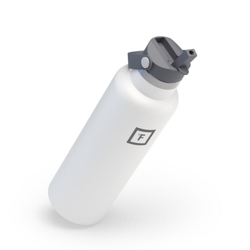 Iron Flask Straw Set For Narrow Mouth Water Bottles Lid Deep Grey | 352XESBFW