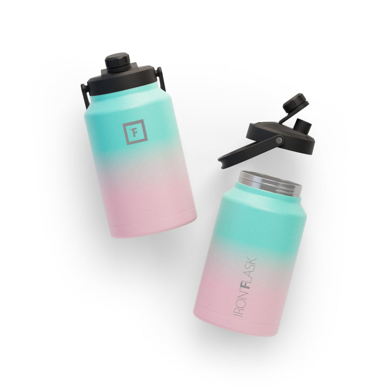 Iron Flask Water Bottle with Spout lid One Gallo Bubble Gum | 438WKJVQM