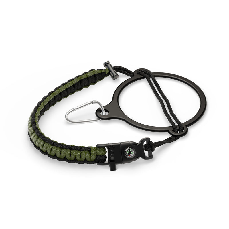 Iron Flask Wide Mouth Water Bottles Paracord Handle Olive Green | 867MTSGFO